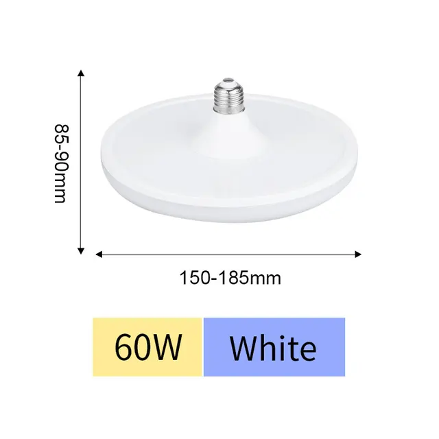 E27 LED ampul 220V UFO lamba E27 LED lambalar soğuk beyaz 15W 20W 40W 50W 60W 70W Bombillas ampul ev aydınlatma için LED ampul ışıkları