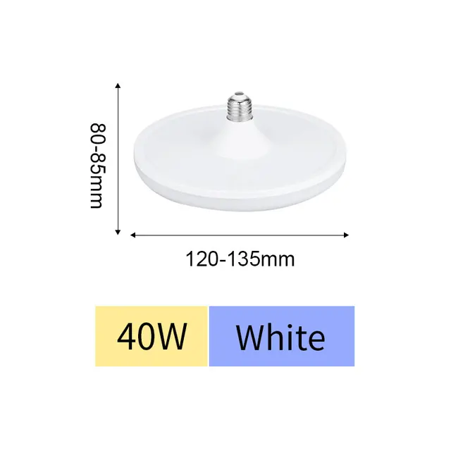 E27 LED ampul 220V UFO lamba E27 LED lambalar soğuk beyaz 15W 20W 40W 50W 60W 70W Bombillas ampul ev aydınlatma için LED ampul ışıkları