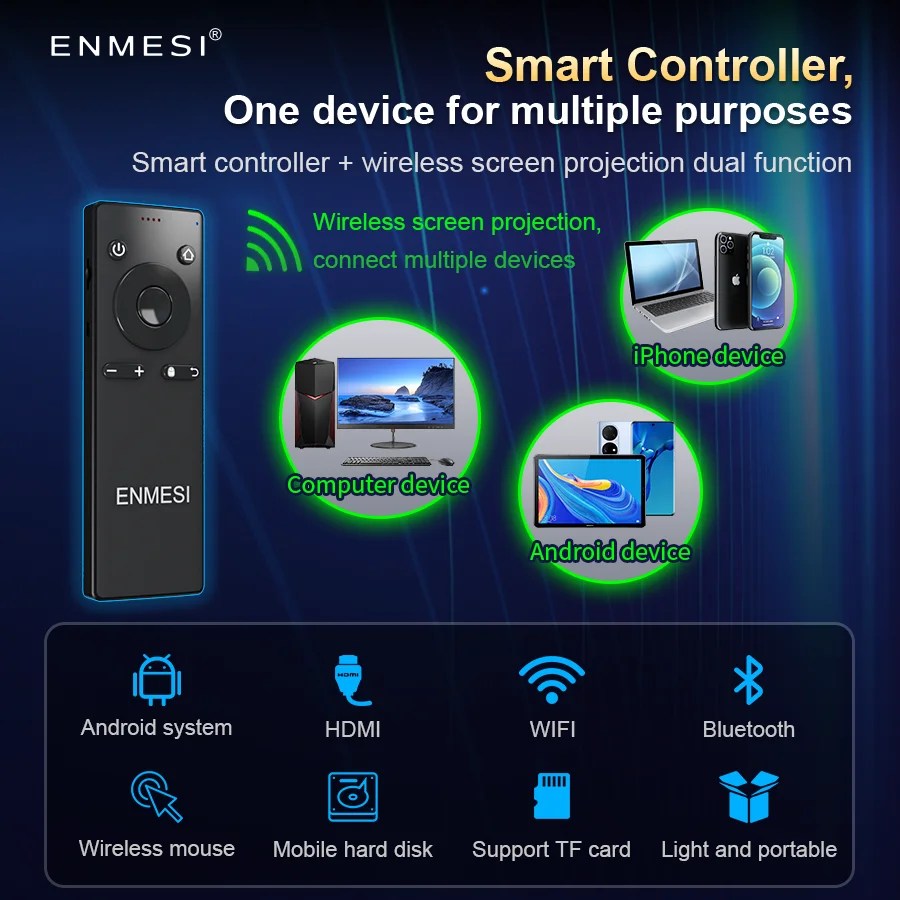 ENMESI V20 AR gözlük HDMI 2.1 kafa monte ekran 1920x1080*2 çift FHD mikro-oled ve 0-500 ° miyop Ddjustment All-in-One gözlük - Görsel 5