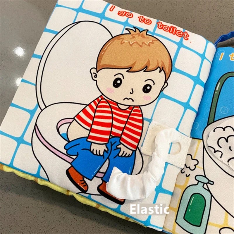 Ebeveyn-çocuk etkileşimi bulmaca kumaş kitaplar 0-12 ay halka kağıt bebek erken öğrenme bez kitap geliştirmek biliş okuma oyuncaklar