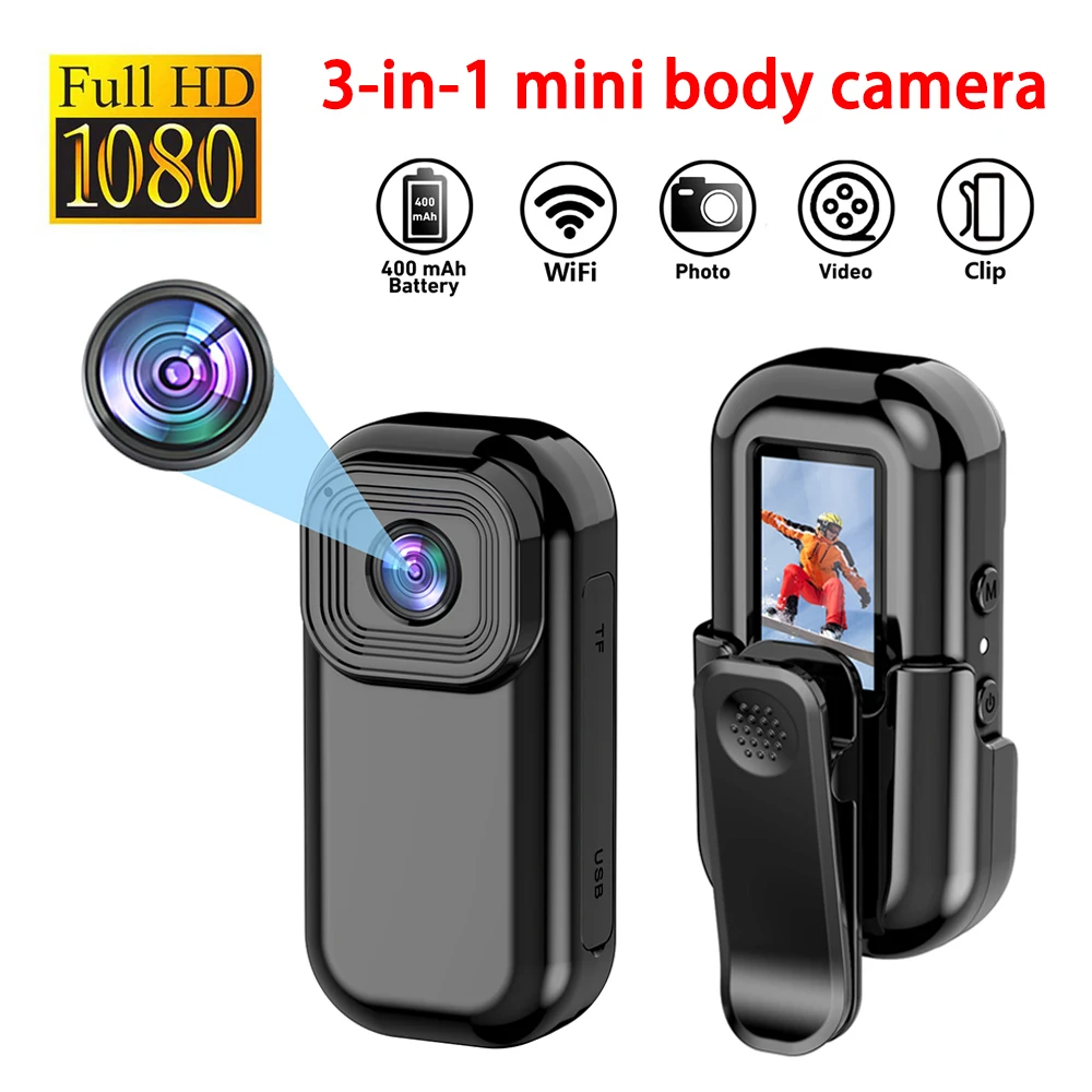 Ekran Video kayıt cep kamera geri klip ile L11 1080P Mini kamera taşınabilir vücut kamerası eylem Cam spor DV