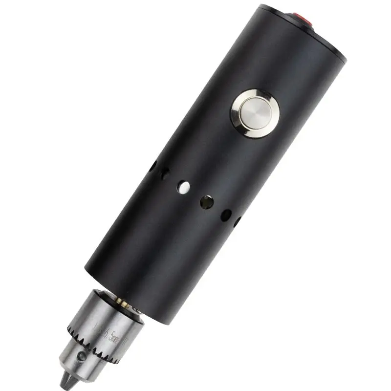Elektrikli Mini matkap 0.3-6.5mm 3V-24V döner aracı kiti değişken hız kendinden kilit anahtarı, soğutma delikleri, taşlama, kesme