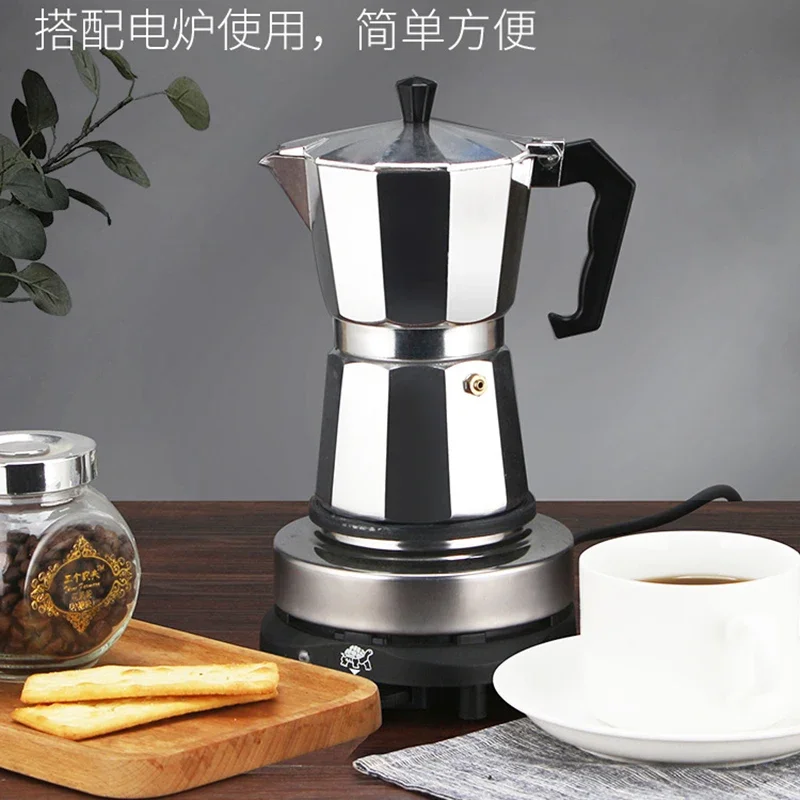 Elektrikli brülör ile 150 300 600 alüminyum Pot Pot soba üst kahve makinesi Espresso Percolator Kettle su ısıtıcısı ısıtıcı ev ev