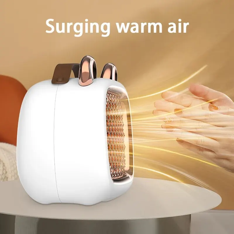 Elektrikli ısıtıcı Mini taşınabilir akıllı havalı ısıtıcı azaltılmış rüzgar gürültü ev isıtma isıtıcı Fan akıllı sabit sıcaklık