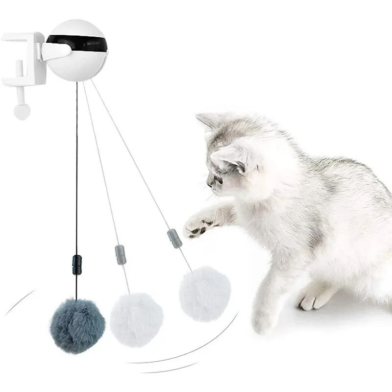 Elektronik hareket kedi oyuncak Lifting kaldırma topu elektrikli çarpıntı interaktif kedi Teaser oyuncak dönen interaktif bulmaca Pet oyuncak