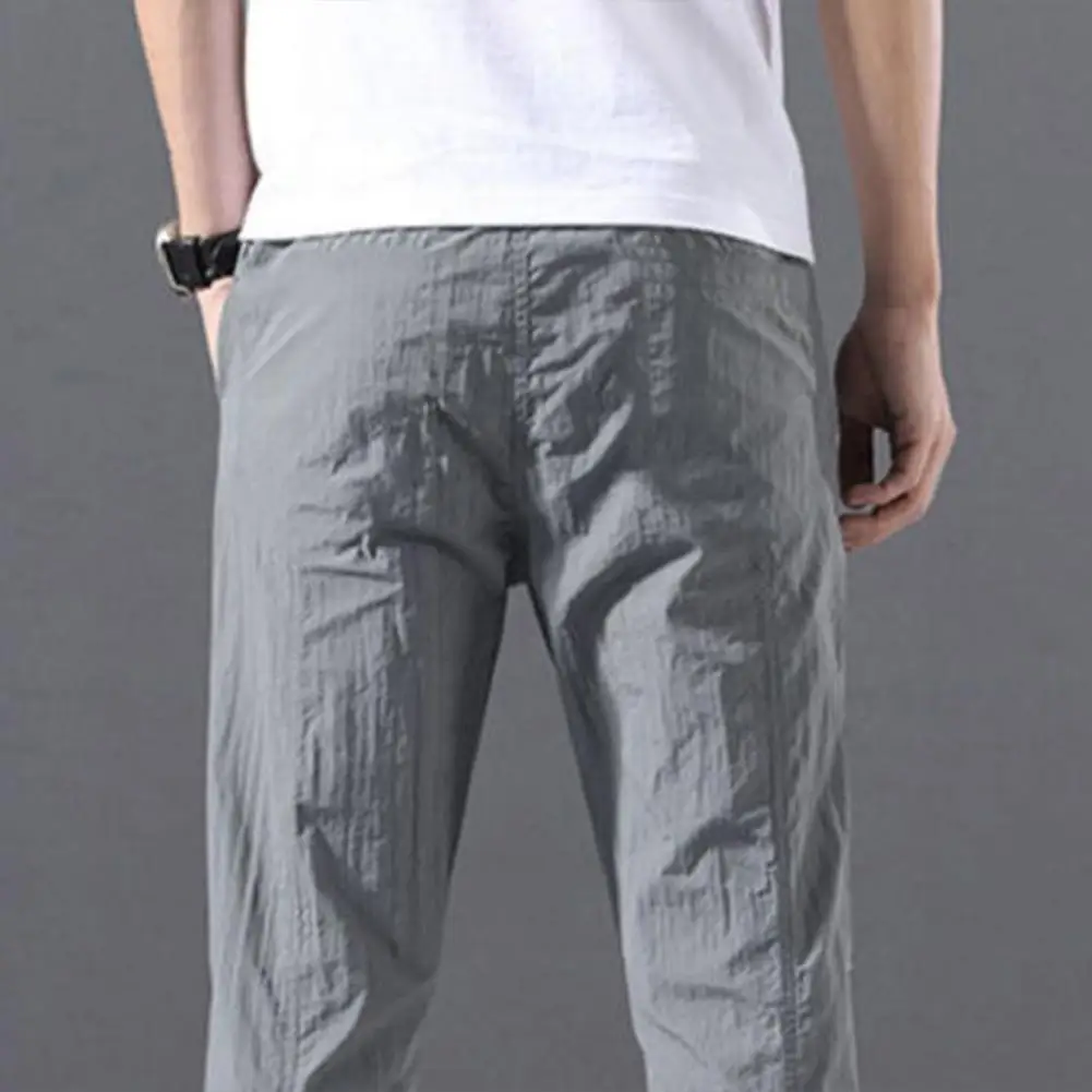 Erkek giyim sonbahar kış Sweatpants elastik Baggy Casual pantolon pantolon Mens için yüksek kalite kırpılmış pantolon Sweatpants