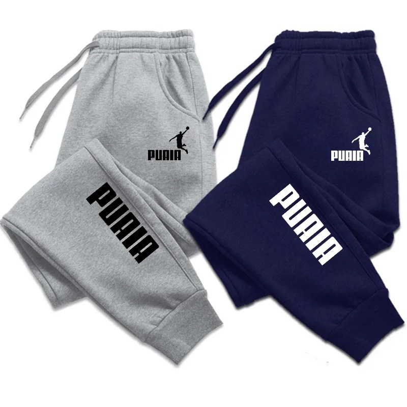 Erkek pantolonları erkek giyim yılında günlük pantolon sonbahar ve kış yeni spor koşu eşofman Sweatpants Harajuku Streetwear pantolon