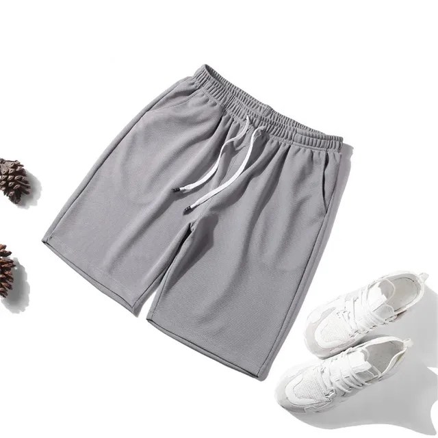 Erkek yaz serin şort mayo hızlı kuru sörf plaj kurulu elastik bel rahat pantolon erkek örgü koşu spor Sweatpant - Görsel 10