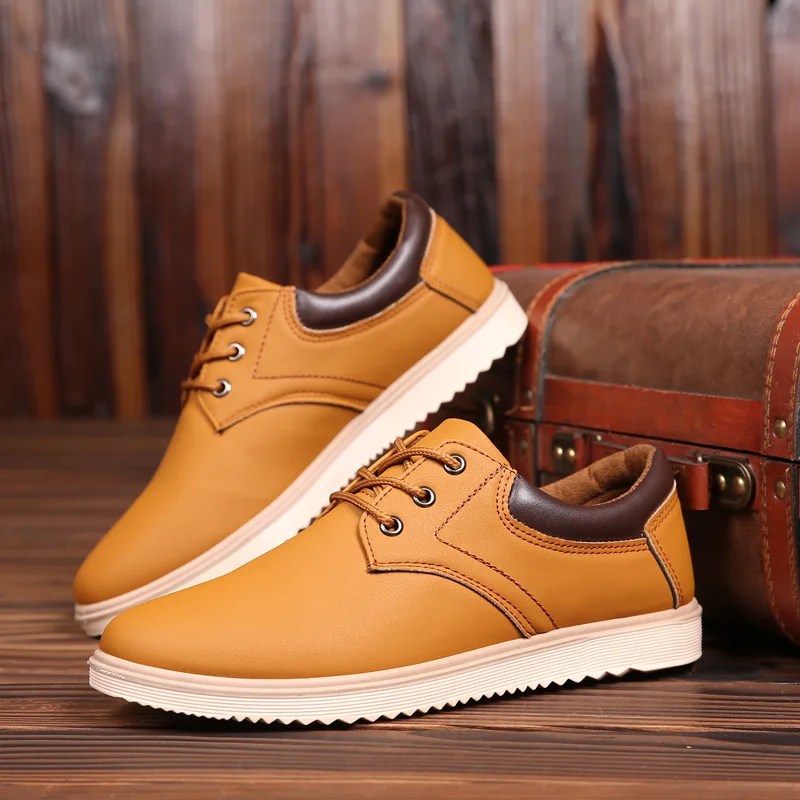 Erkekler deri rahat ayakkabılar platformu marka rahat düz ayakkabı erkekler için Trendy erkekler Sneaker 2023 oxfordlar ayakkabı Zapatos De Hombre