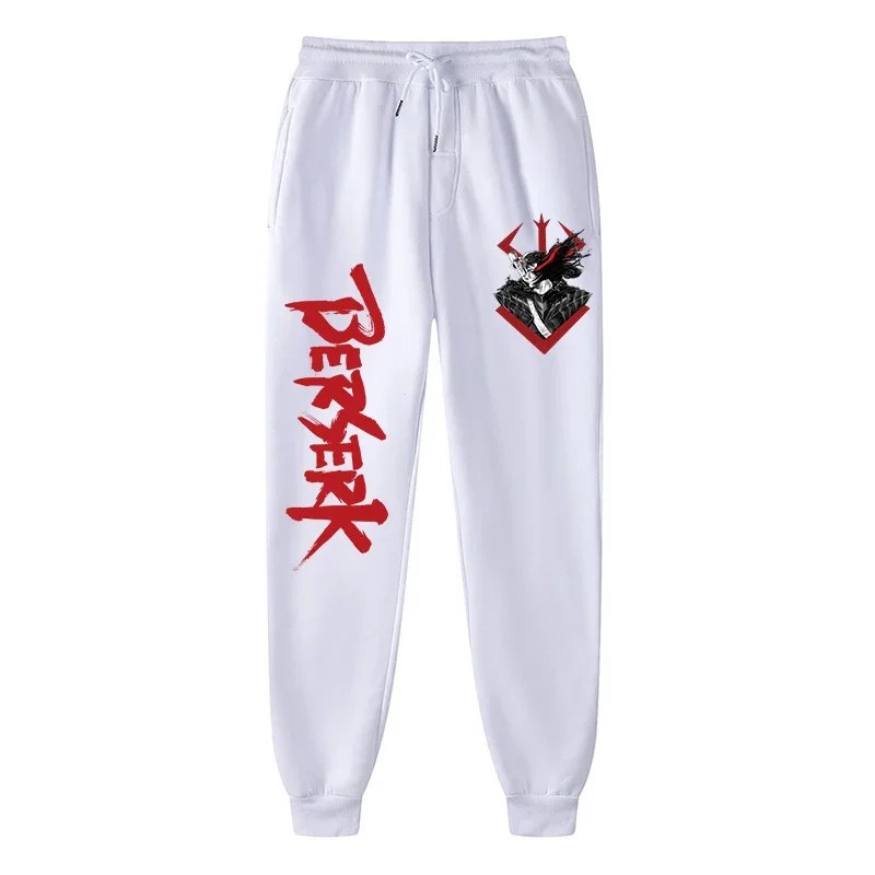 Erkekler için Anime Berserk baskı Sweatpants atletik Joggers pantolon bahar güz rahat polar cepli pantolon Cosplay kostüm - Görsel 2