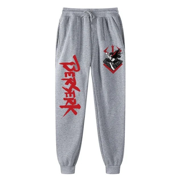 Erkekler için Anime Berserk baskı Sweatpants atletik Joggers pantolon bahar güz rahat polar cepli pantolon Cosplay kostüm - Görsel 24