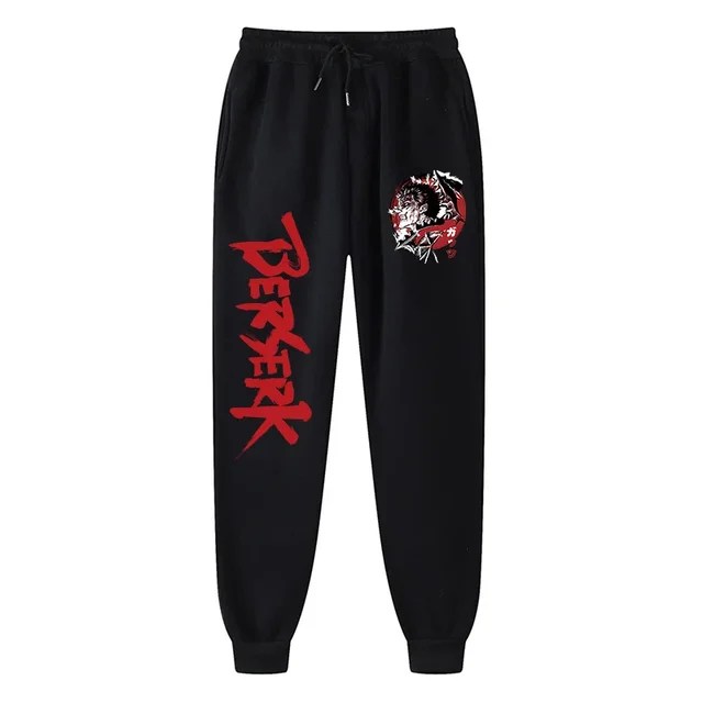 Erkekler için Anime Berserk baskı Sweatpants atletik Joggers pantolon bahar güz rahat polar cepli pantolon Cosplay kostüm - Görsel 15