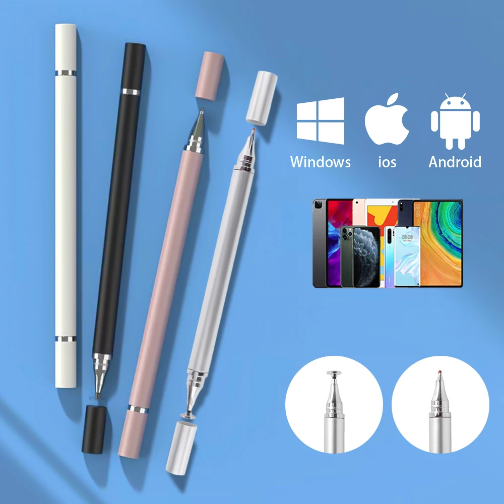 Evrensel dokunmatik kalem telefon Stylus kalem için Android için dokunmatik ekran Tablet kalem Lenovo IPad Iphone Samsung Xiaomi Apple kalem