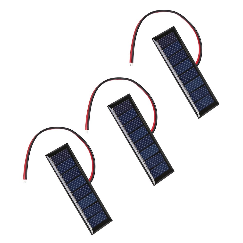 GÜNEŞ PANELI 4V 0.2W Mini 2-Wire epoksi 8 hücreleri açık telefon araba pil güneş projeleri için Mountaineer şarj 3x1 inç