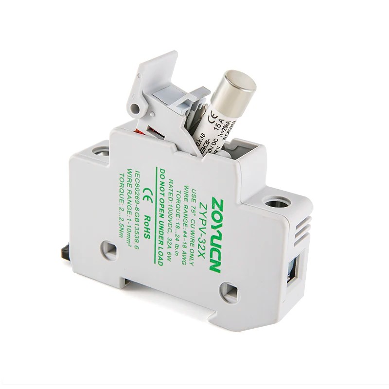 Güneş PV sigorta tutucu DC 1000V PV sigortalar 10A/15A/30A yüksek gerilim güneş sistemi için koruma değil bir set - Görsel 5