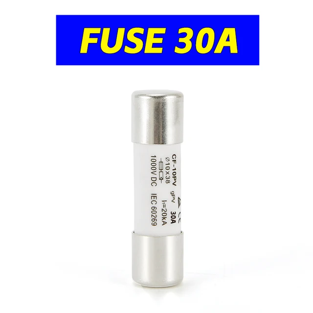 Güneş PV sigorta tutucu DC 1000V PV sigortalar 10A/15A/30A yüksek gerilim güneş sistemi için koruma değil bir set
