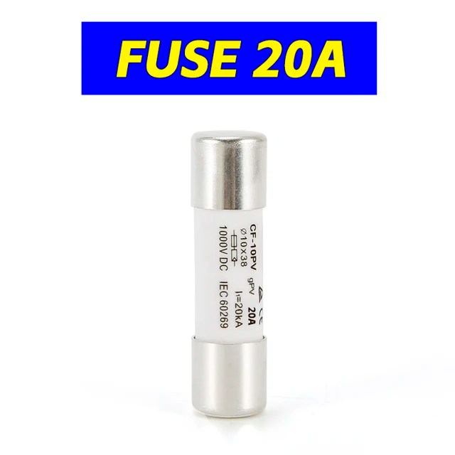 Güneş PV sigorta tutucu DC 1000V PV sigortalar 10A/15A/30A yüksek gerilim güneş sistemi için koruma değil bir set - Görsel 9