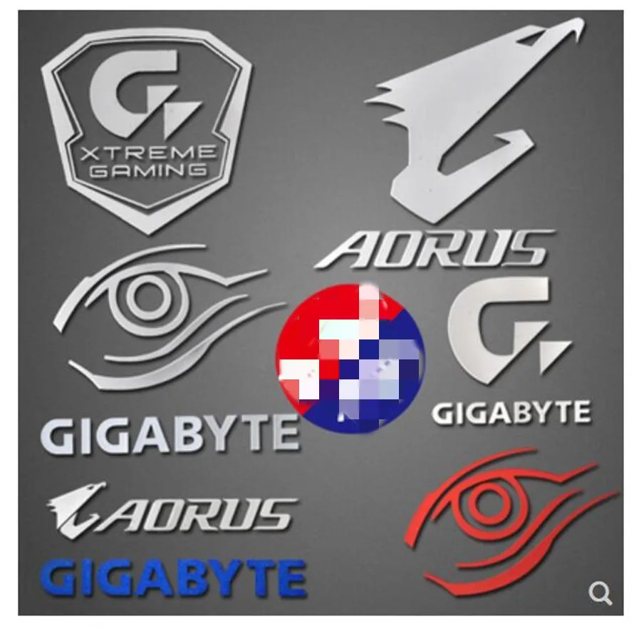 GIGABYTE AORUS G1 oyun Metal Sticker dizüstü PC Tablet masaüstü bilgisayar için dijital kişiselleştirilmiş DIY dekorasyon