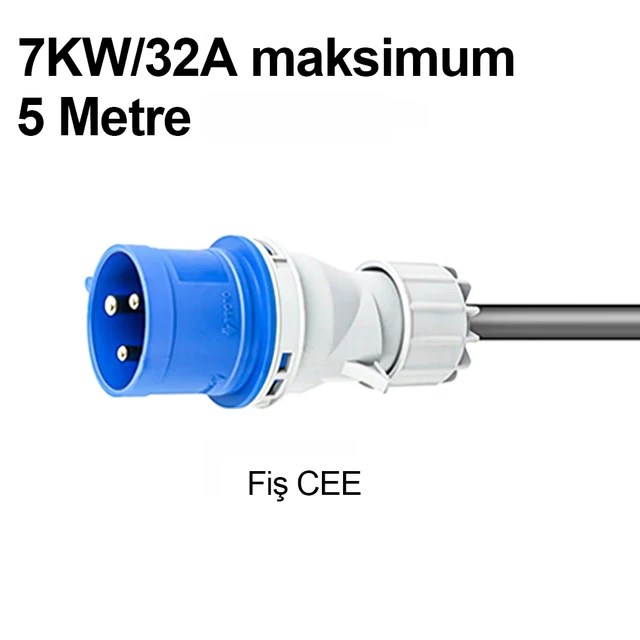 Geme hazır!TAYSLA Evoşarj Voltigo Elektrikli Araç Taşınabilir Şarj İstasyonu Ev Prizi Tip 2, 3.5KW/7KW - Görsel 8