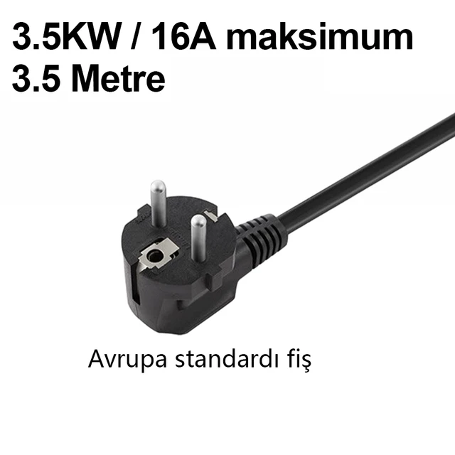 Geme hazır!TAYSLA Evoşarj Voltigo Elektrikli Araç Taşınabilir Şarj İstasyonu Ev Prizi Tip 2, 3.5KW/7KW