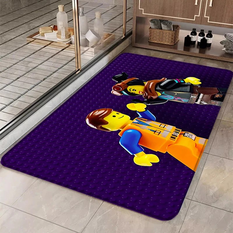 Giriş halı için Legos çocuk odası Mat özel kilim yatak odası paspaslar halı ev kilim banyo ayak mutfak namaz banyo kapısı