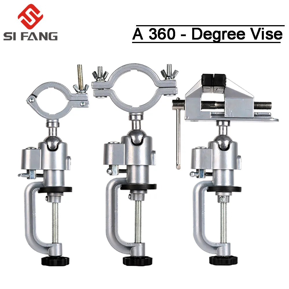 3 Stil 360 Derece Dönen Masa Mengene Çok Fonksiyonlu Alüminyum Alaşımlı Döner tezgah mengenesi Kelepçe Elektrikli Matkap vb - AliExpress