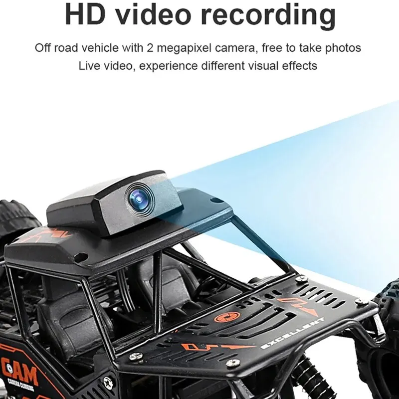 HD 720P WIFI FPV kamera ile Rc araba Off-Road uzaktan kumanda dublör araba 1:18 2.4G SUV radyo kontrol tırmanma oyuncaklar çocuklar için