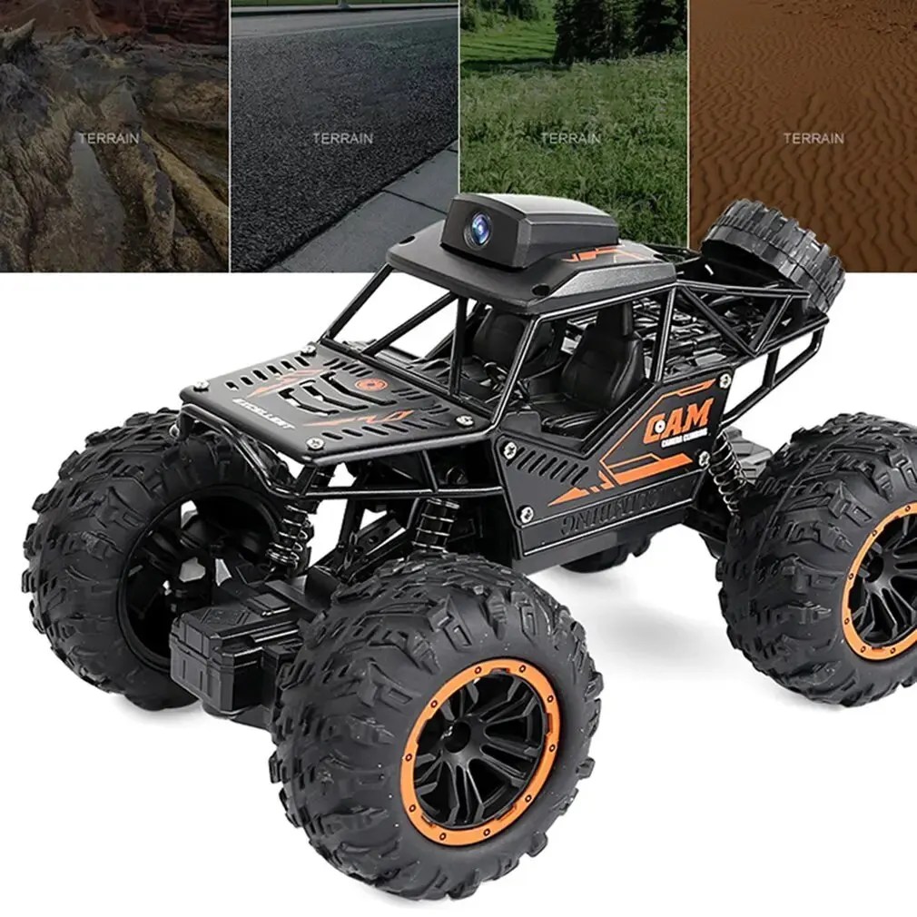 HD 720P WIFI FPV kamera ile Rc araba Off-Road uzaktan kumanda dublör araba 1:18 2.4G SUV radyo kontrol tırmanma oyuncaklar çocuklar için - Görsel 5