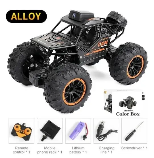HD 720P WIFI FPV kamera ile Rc araba Off-Road uzaktan kumanda dublör araba 1:18 2.4G SUV radyo kontrol tırmanma oyuncaklar çocuklar için - Görsel 7