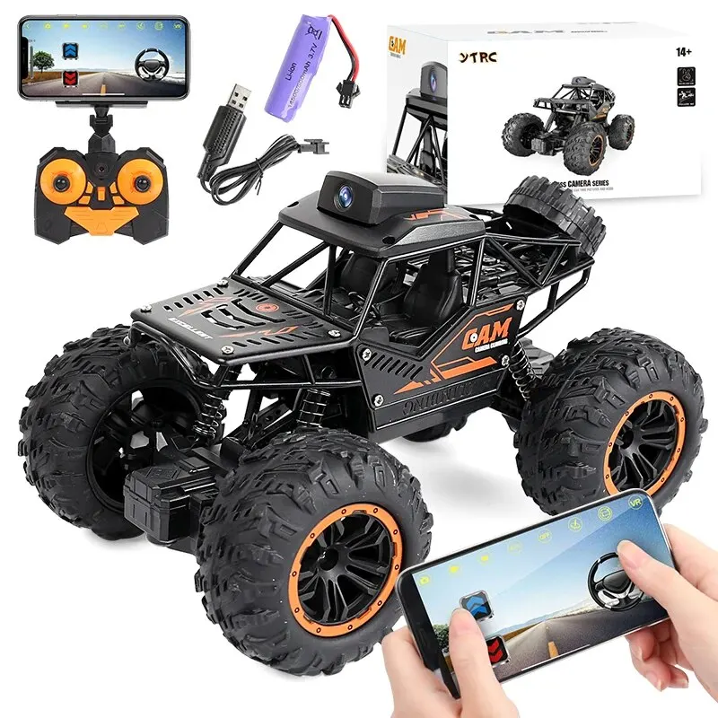 HD 720P WIFI FPV kamera ile Rc araba Off-Road uzaktan kumanda dublör araba 1:18 2.4G SUV radyo kontrol tırmanma oyuncaklar çocuklar için