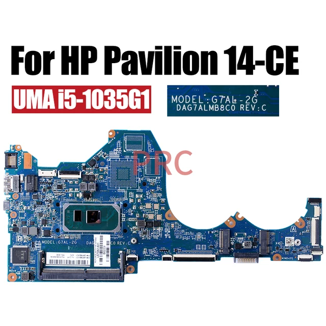 HP Pavilion 14-CE için DAG7ALMB8C0 Laptop anakart i3 i5 10th Gen 940MX 2G L67077-601 L67082-601 L67082-601 dizüstü anakart