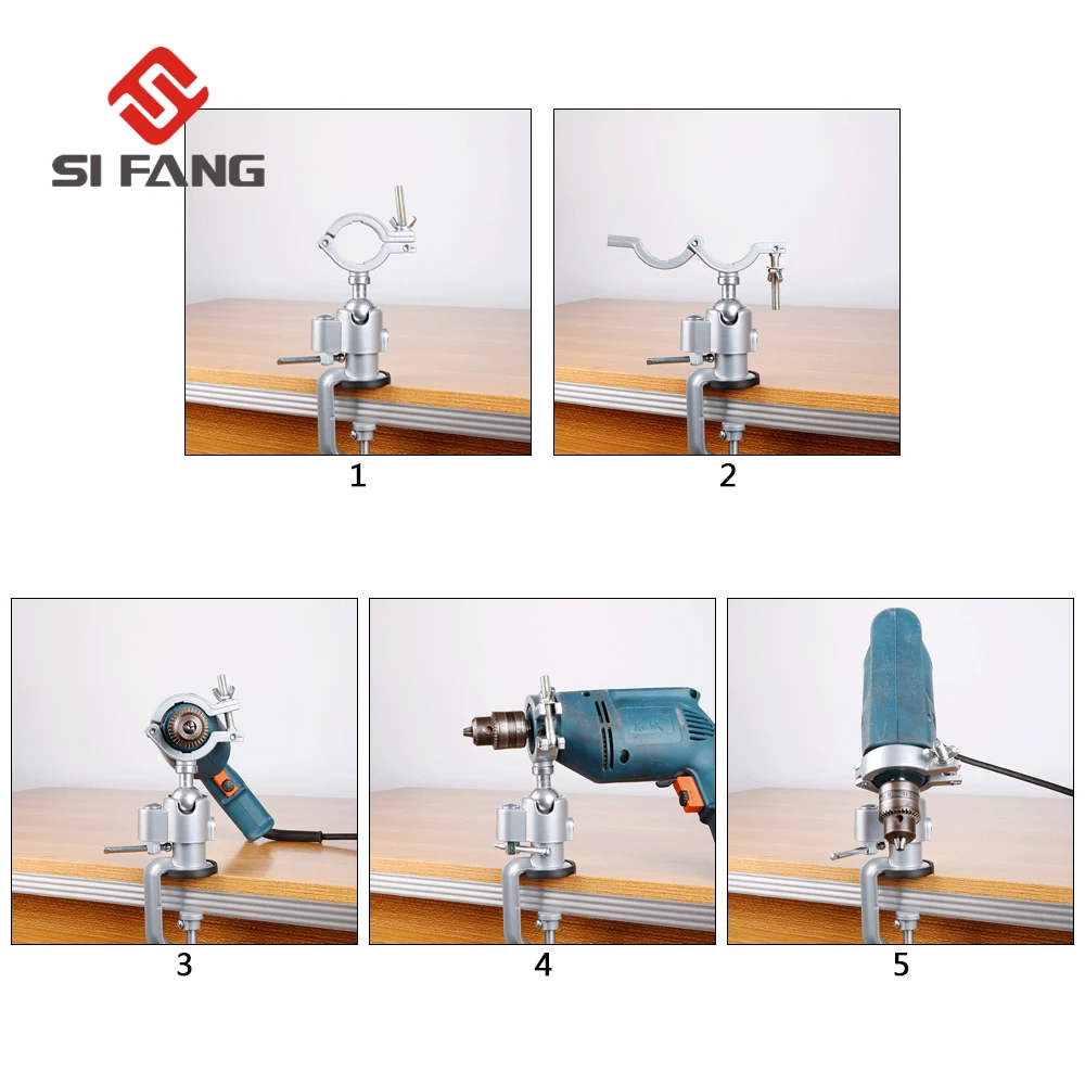 3 Stil 360 Derece Dönen Masa Mengene Çok Fonksiyonlu Alüminyum Alaşımlı Döner tezgah mengenesi Kelepçe Elektrikli Matkap vb - AliExpress
