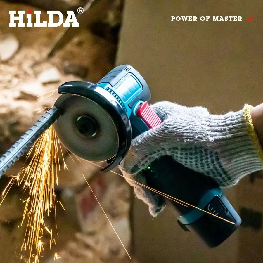 HiLDA 12V/3 inç lityum elektrik açı öğütücü Mini küçük ev el kesme makinesi parlatma makinesi - Görsel 2