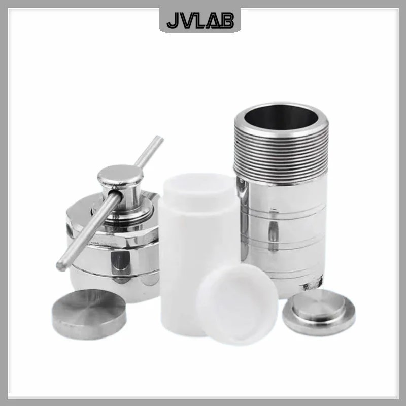 Hidrotermal sentez reaktörü laboratuvar için otoklav reaksiyon su ısıtıcısı 10 15 25 50 mL SS 304 PTFE Liner 1 EA ile otoklav gövdesi - Görsel 6