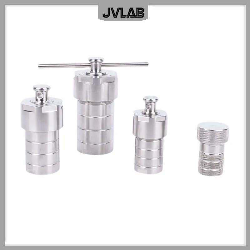 Hidrotermal sentez reaktörü laboratuvar için otoklav reaksiyon su ısıtıcısı 10 15 25 50 mL SS 304 PTFE Liner 1 EA ile otoklav gövdesi