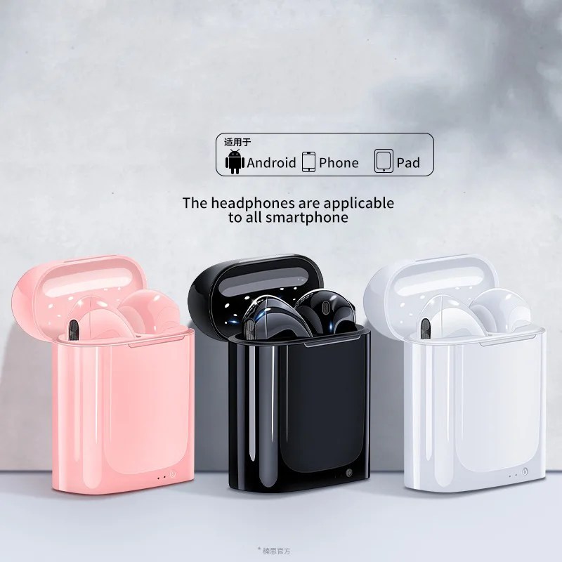 I7s mini TWS Bluetooth kulaklık kablosuz kulaklıklar kulakiçi şarj kutusu PK i9 i12 i11 i14 E6 A6 ile Blutooth Handfree kulaklıklar - Görsel 2