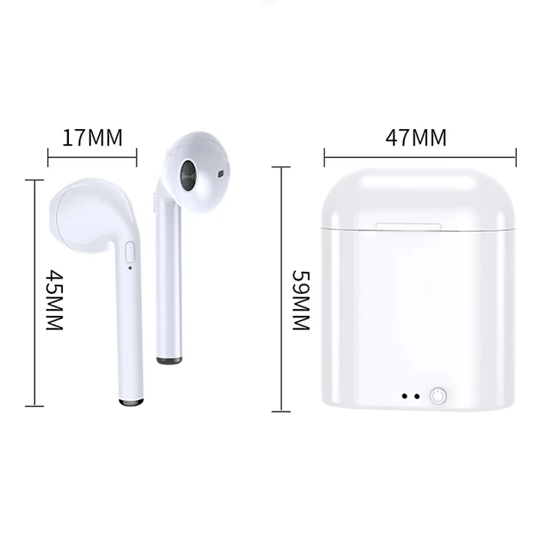 I7s mini TWS Bluetooth kulaklık kablosuz kulaklıklar kulakiçi şarj kutusu PK i9 i12 i11 i14 E6 A6 ile Blutooth Handfree kulaklıklar