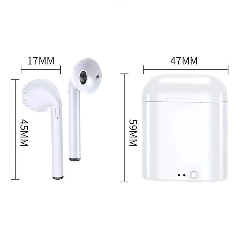 I7s mini TWS Bluetooth kulaklık kablosuz kulaklıklar kulakiçi şarj kutusu PK i9 i12 i11 i14 E6 A6 ile Blutooth Handfree kulaklıklar - Görsel 5