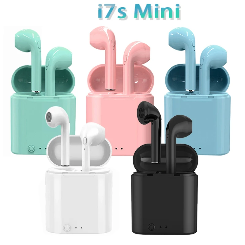 I7s mini TWS Bluetooth kulaklık kablosuz kulaklıklar kulakiçi şarj kutusu PK i9 i12 i11 i14 E6 A6 ile Blutooth Handfree kulaklıklar