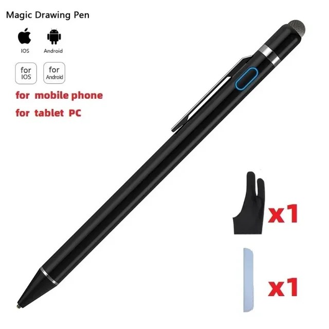 IOS Android apple pencil1 için evrensel Stylus kalem iPad hava Pro kalem dokunmatik kalem ile Huawei Xiaomi iPhone için uygun klip 2 in 1 - Görsel 9