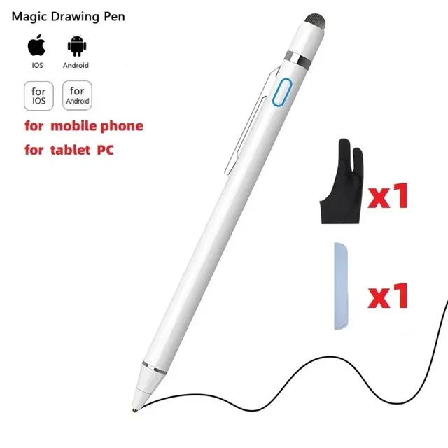 IOS Android apple pencil1 için evrensel Stylus kalem iPad hava Pro kalem dokunmatik kalem ile Huawei Xiaomi iPhone için uygun klip 2 in 1
