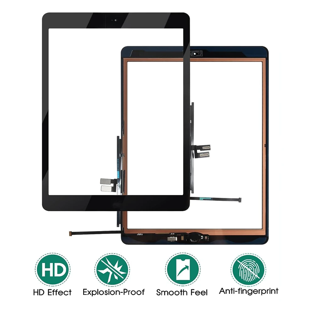 IPad 9 9 9 Gen 2021 A2603 A2604 iPad9 10.2 LCD dış dokunmatik ekran Digitizer ön cam ekran dokunmatik Panel değiştirme