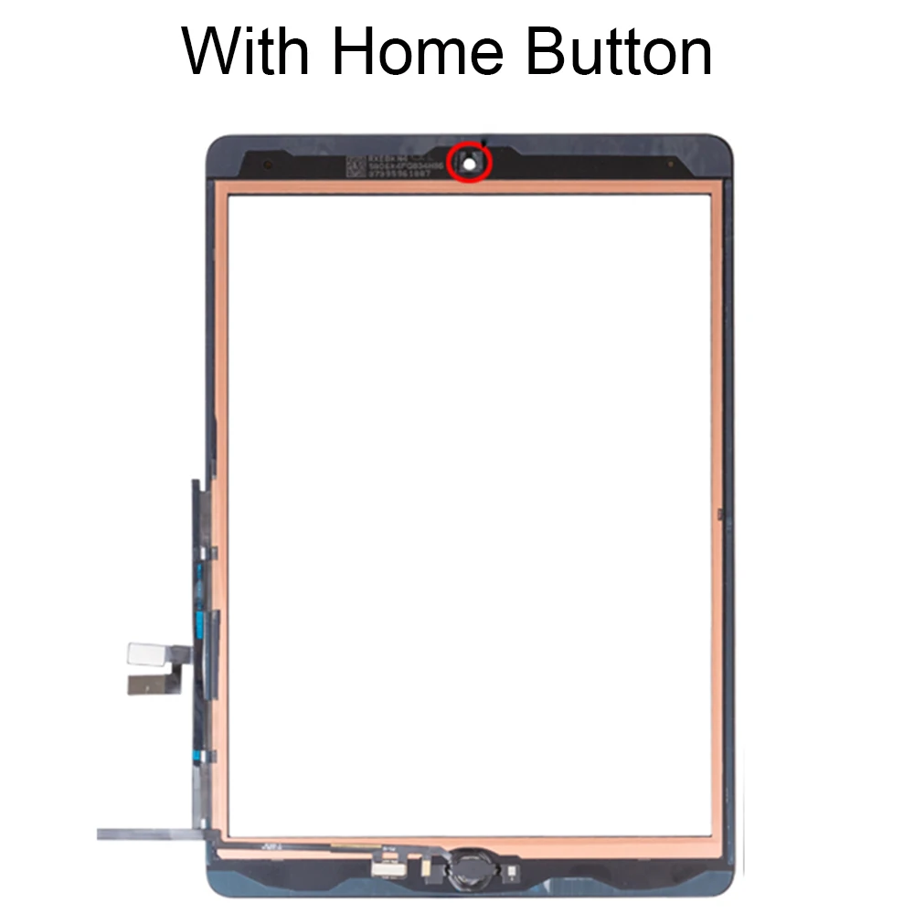 IPad için 9th 10.2 "2021 dokunmatik ekran Digitizer cam A2602 A2603 A2604 A2605 dokunmatik panel sayısallaştırıcı sensörü