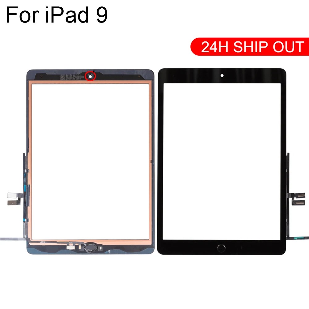 IPad için 9th 10.2 "2021 dokunmatik ekran Digitizer cam A2602 A2603 A2604 A2605 dokunmatik panel sayısallaştırıcı sensörü