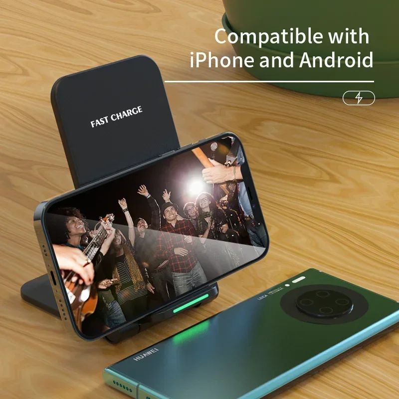 IPhone 15 için 100W kablosuz hızlı şarj 14 13 12 ProMax11 standı hızlı şarj şarj Samsung not 20/10 S21 Ultra katlanabilir
