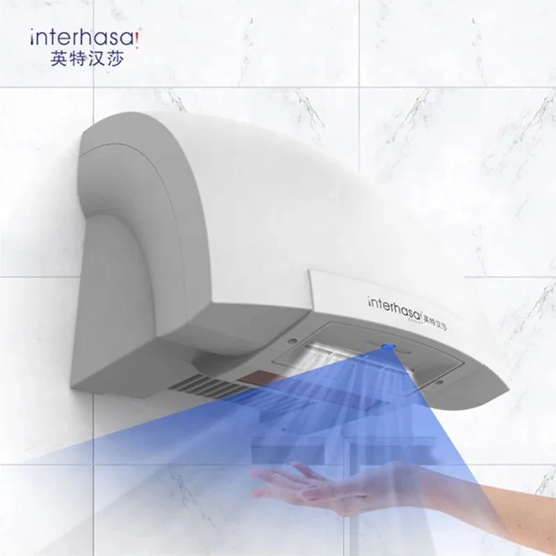 Interhasa! Otomatik el kurutma makinesi akıllı sensör sıcak ve soğuk rüzgar ticari el kurutma makinesi s duvar kurutma makinesi banyo tuvalet için