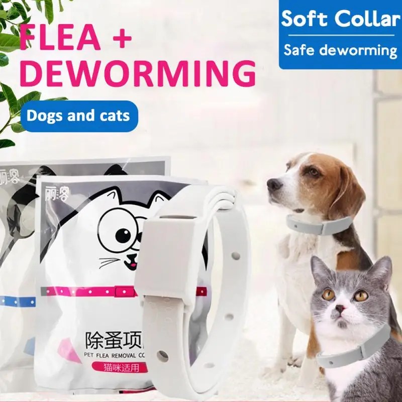 Köpek ve kedi yaka pire & kene önleme ayarlanabilir Pet yaka haşere kontrol kauçuk pire katil yaka Pet aksesuarları