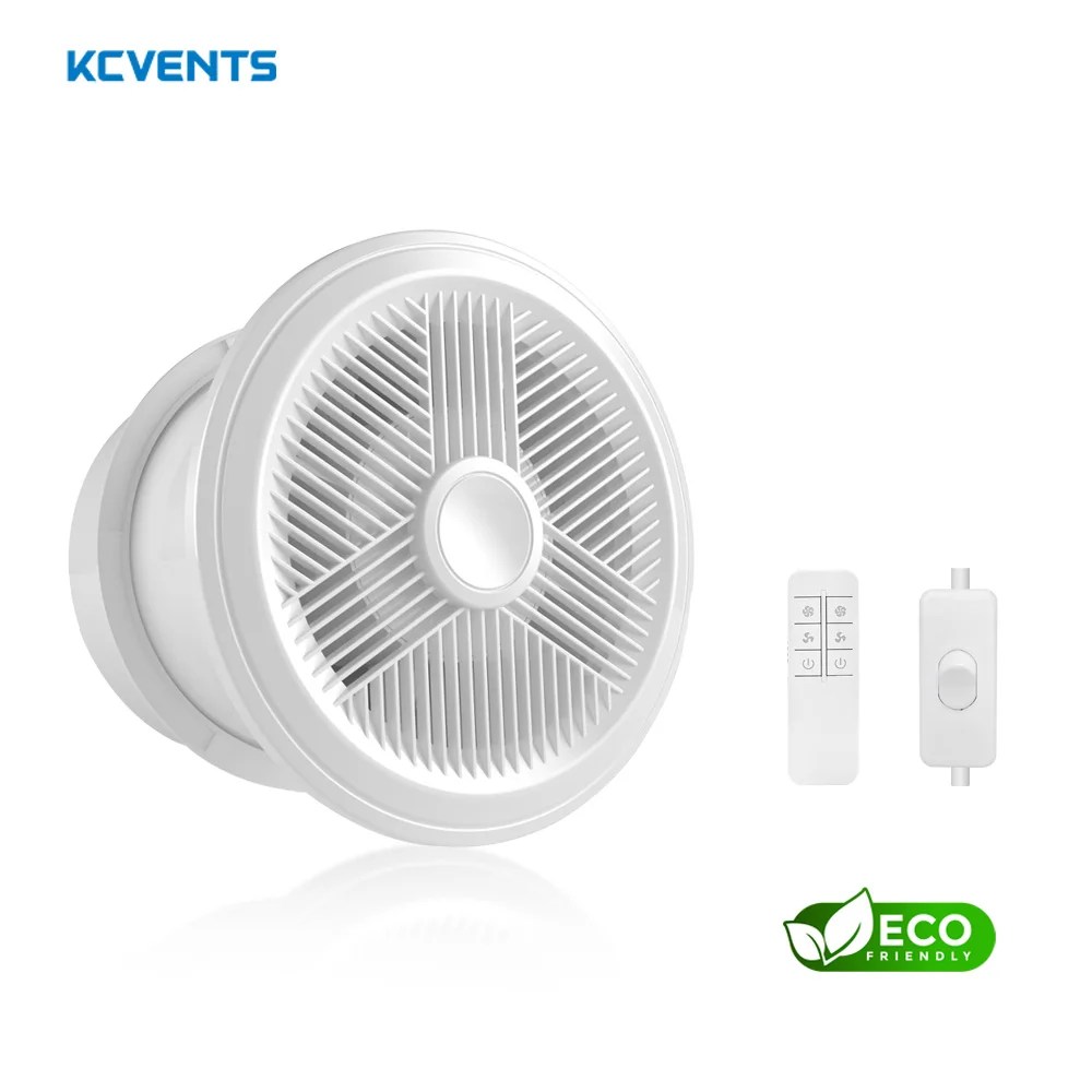 KCvents banyo pencere duvar montaj için uzaktan kumanda ile egzoz fanı havalandırma fanı ev ile Backdraft çevre dostu 4/6/8in