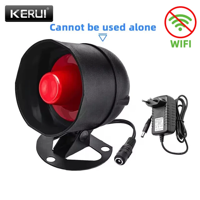 KERUI Tuya akıllı WIFI kablosuz güvenlik Alarm sistemi Siren 433Mhz ev hırsız hareket kapı sensörü uyumlu Google ev Alexa
