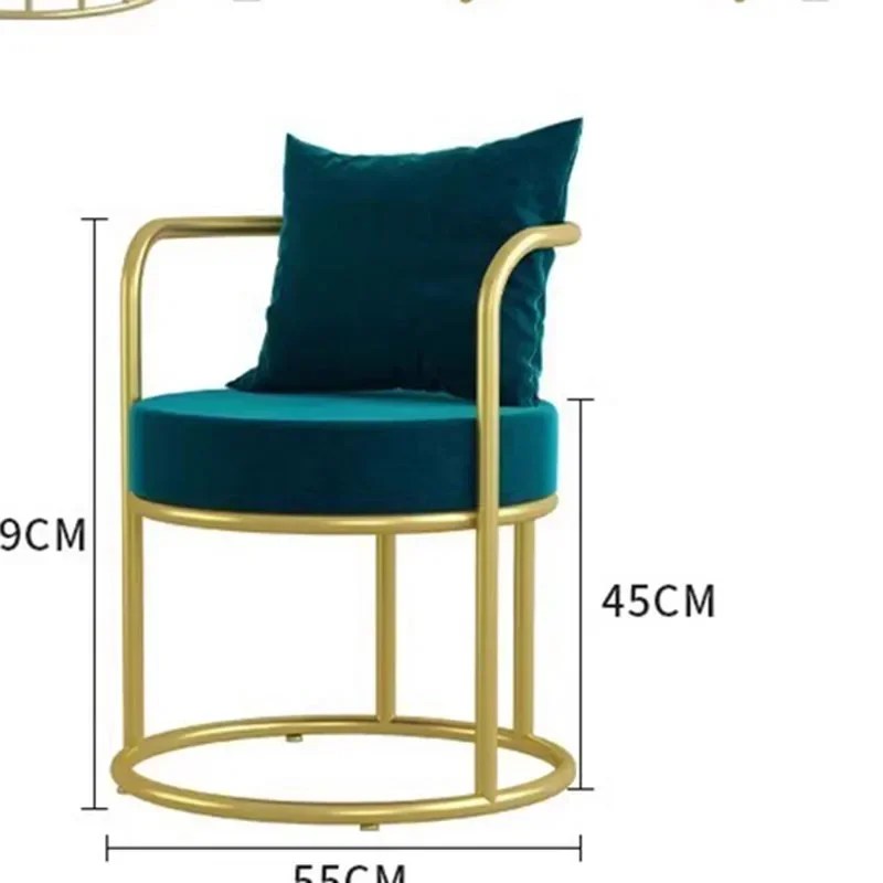 Kadife sandalyeler oturma odası salonlar rahat taşınabilir Relax tasarımcı lüks salonlar sandalye Modern Sillas Plegables mobilya MQ50KT - Görsel 4